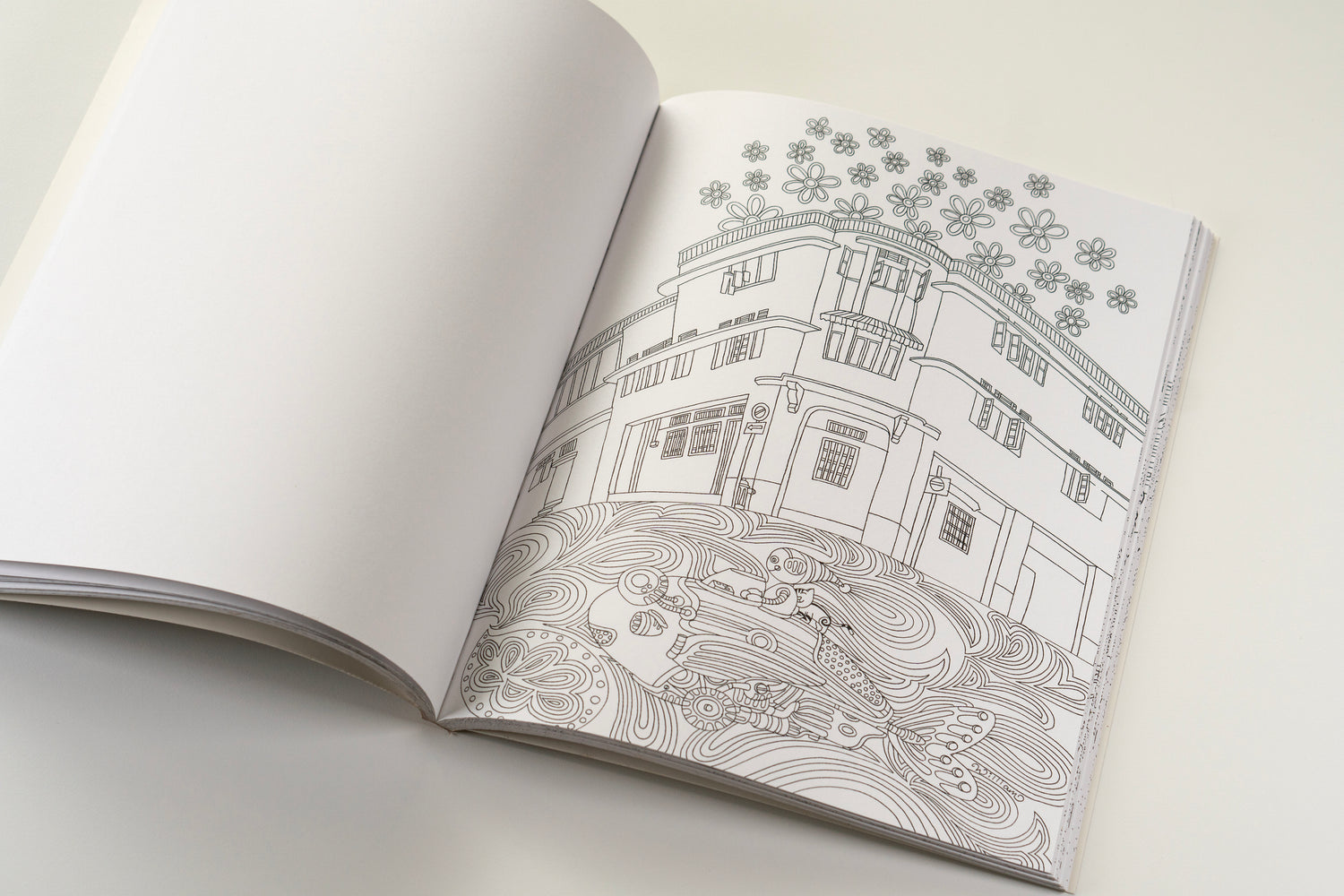 Colouring the Lion City: A Sophisticated Activity Book for Adults