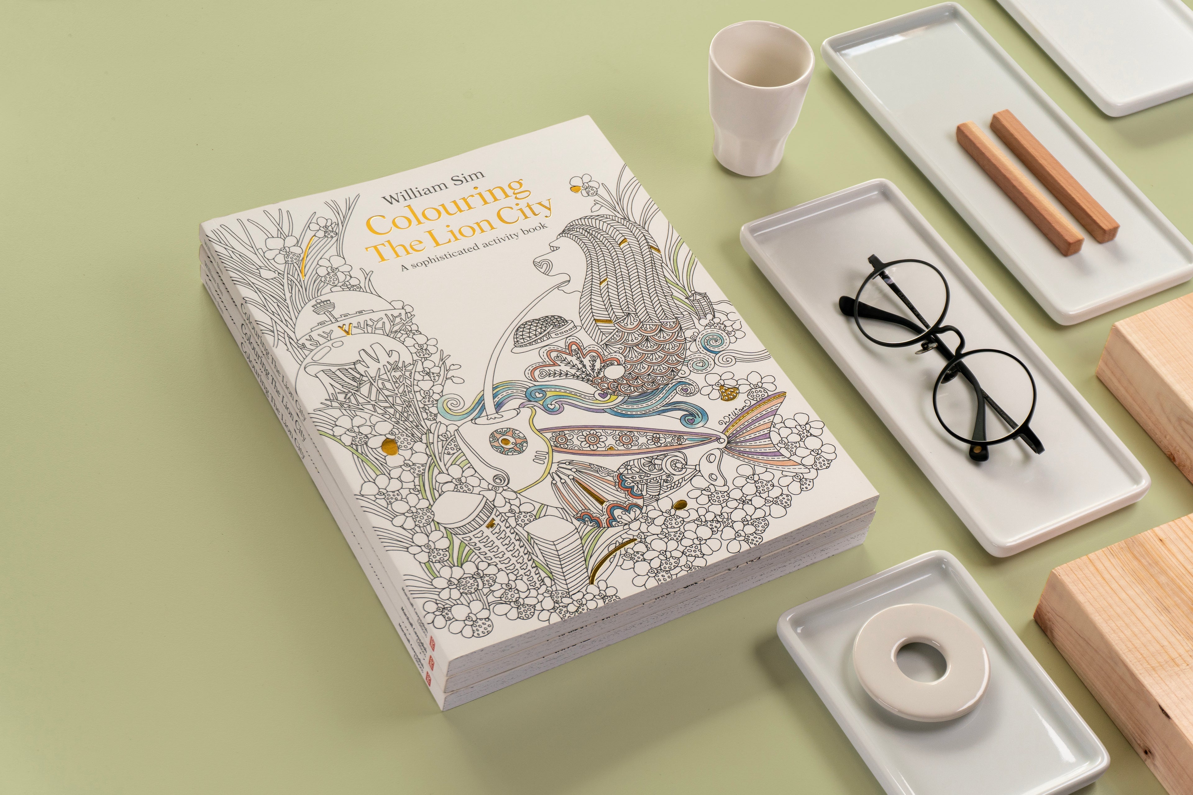 Colouring the Lion City: A Sophisticated Activity Book for Adults