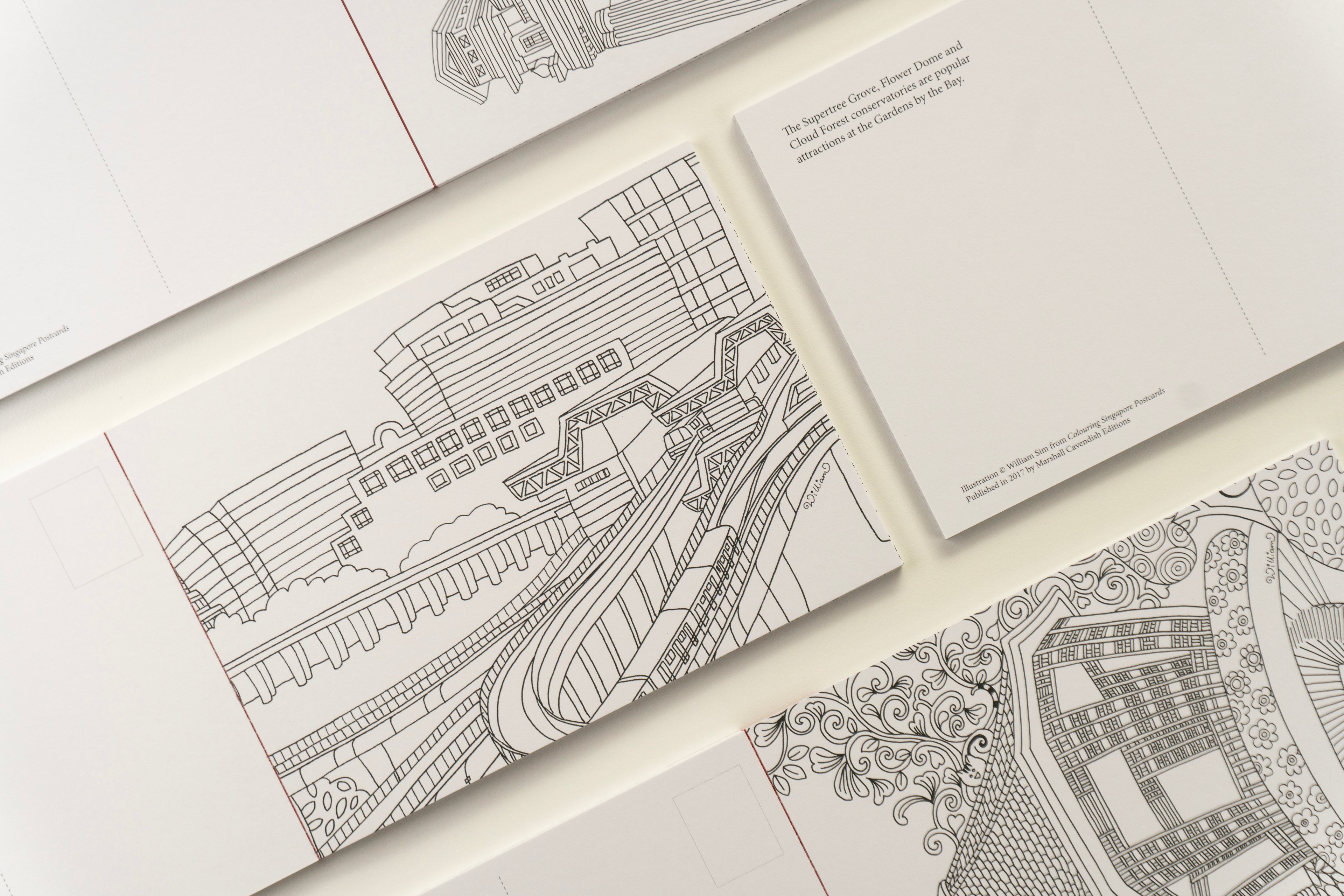 Colouring Singapore Postcard: Book 1