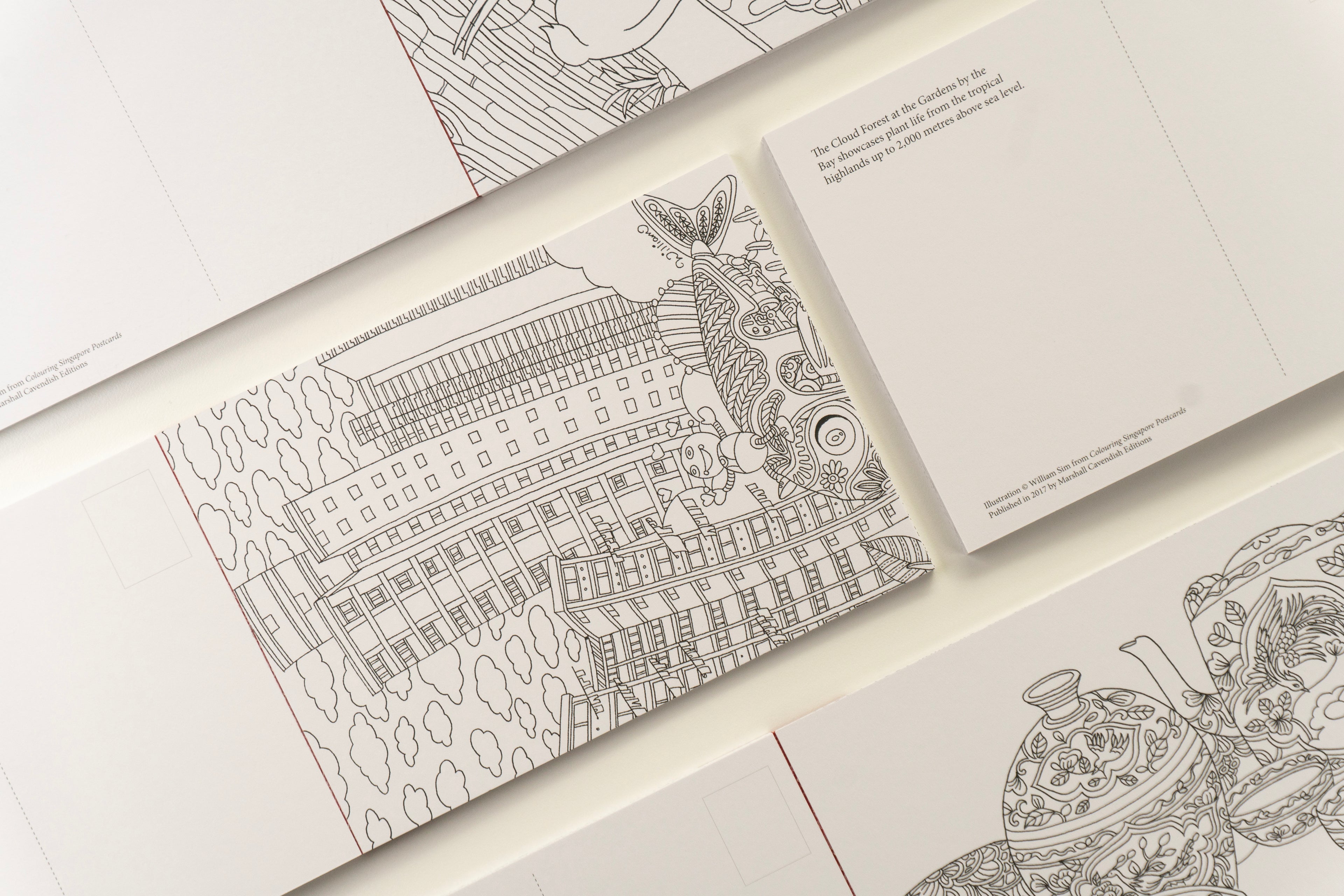 Colouring Singapore Postcard: Book 1