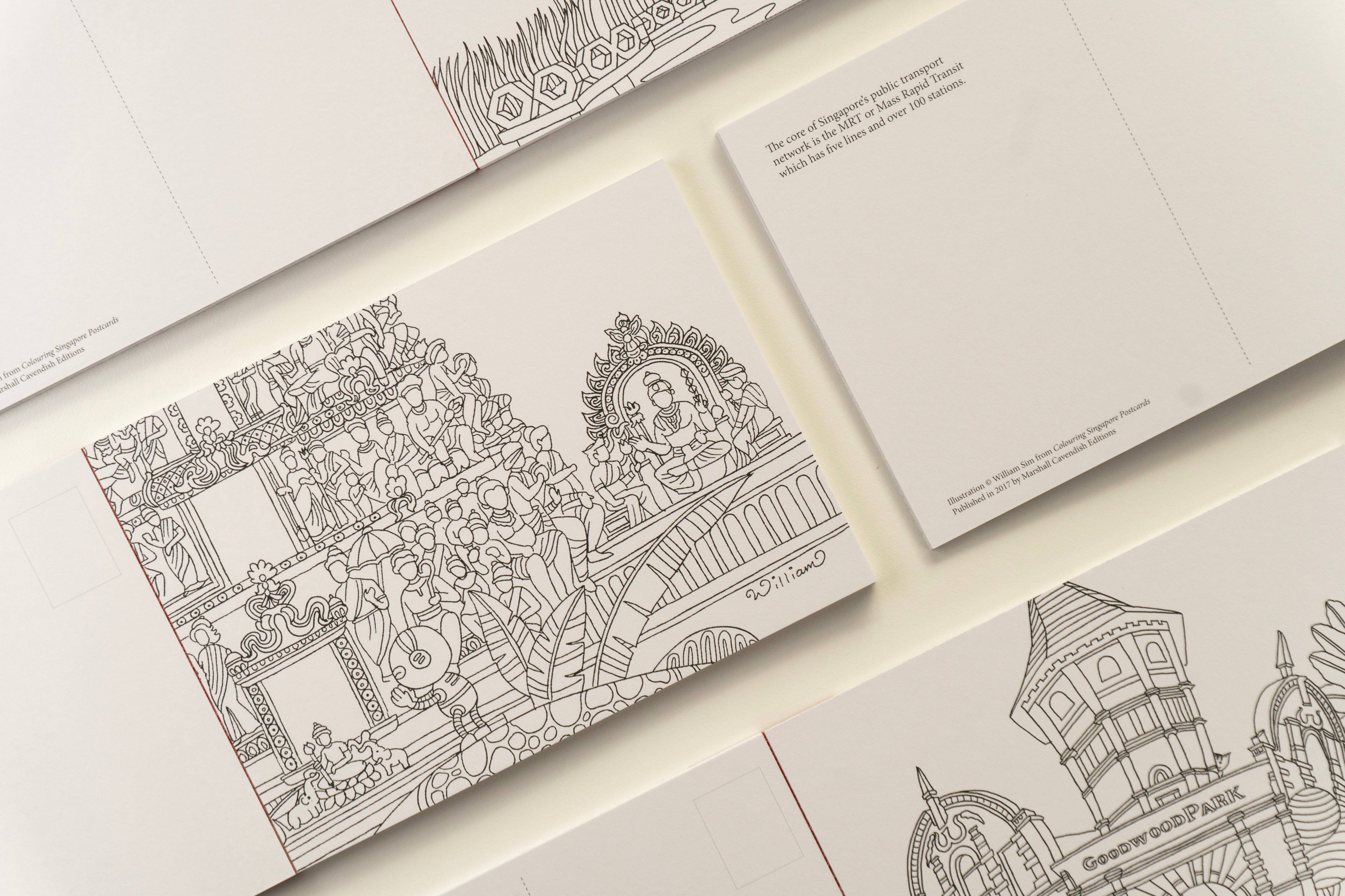 Colouring Singapore Postcard: Book 2