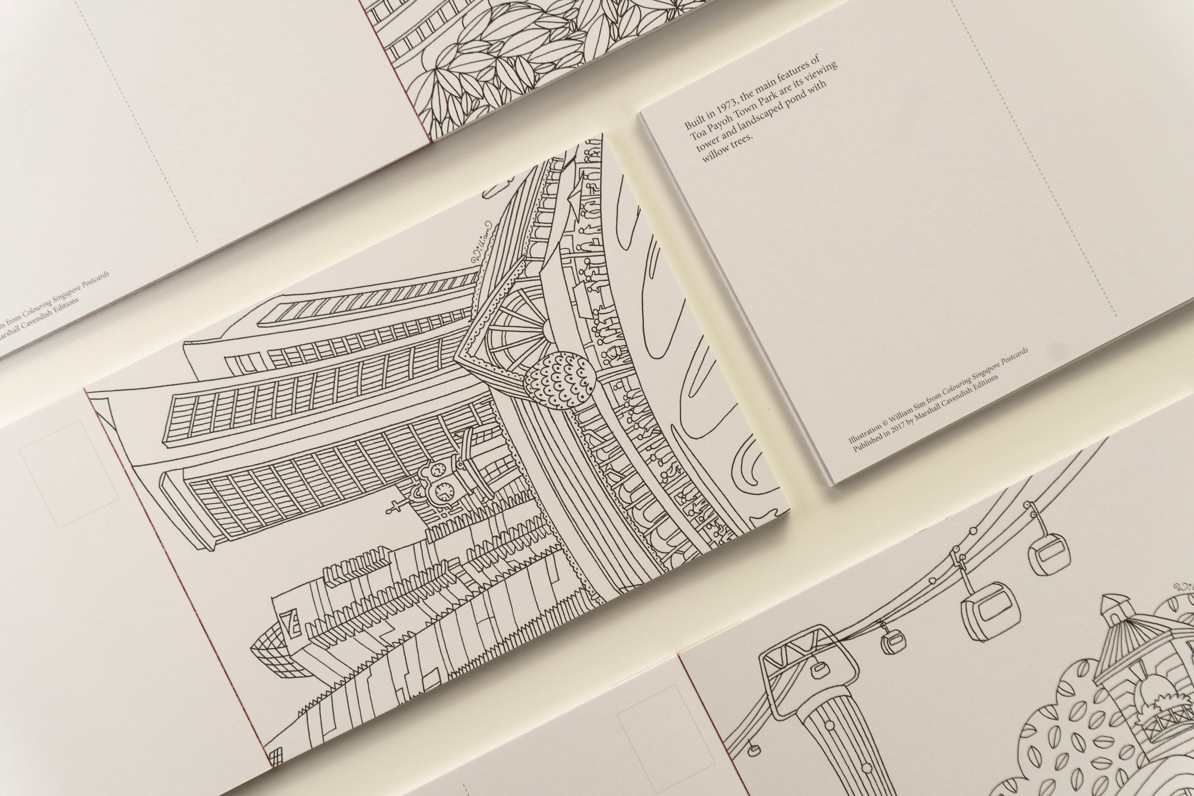 Colouring Singapore Postcard: Book 2