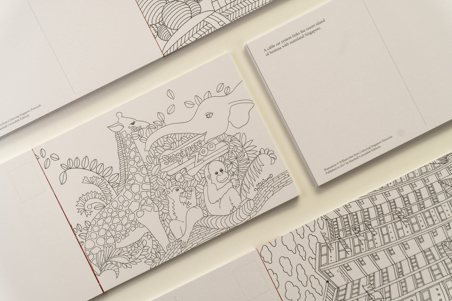 Colouring Singapore Postcard: Book 2