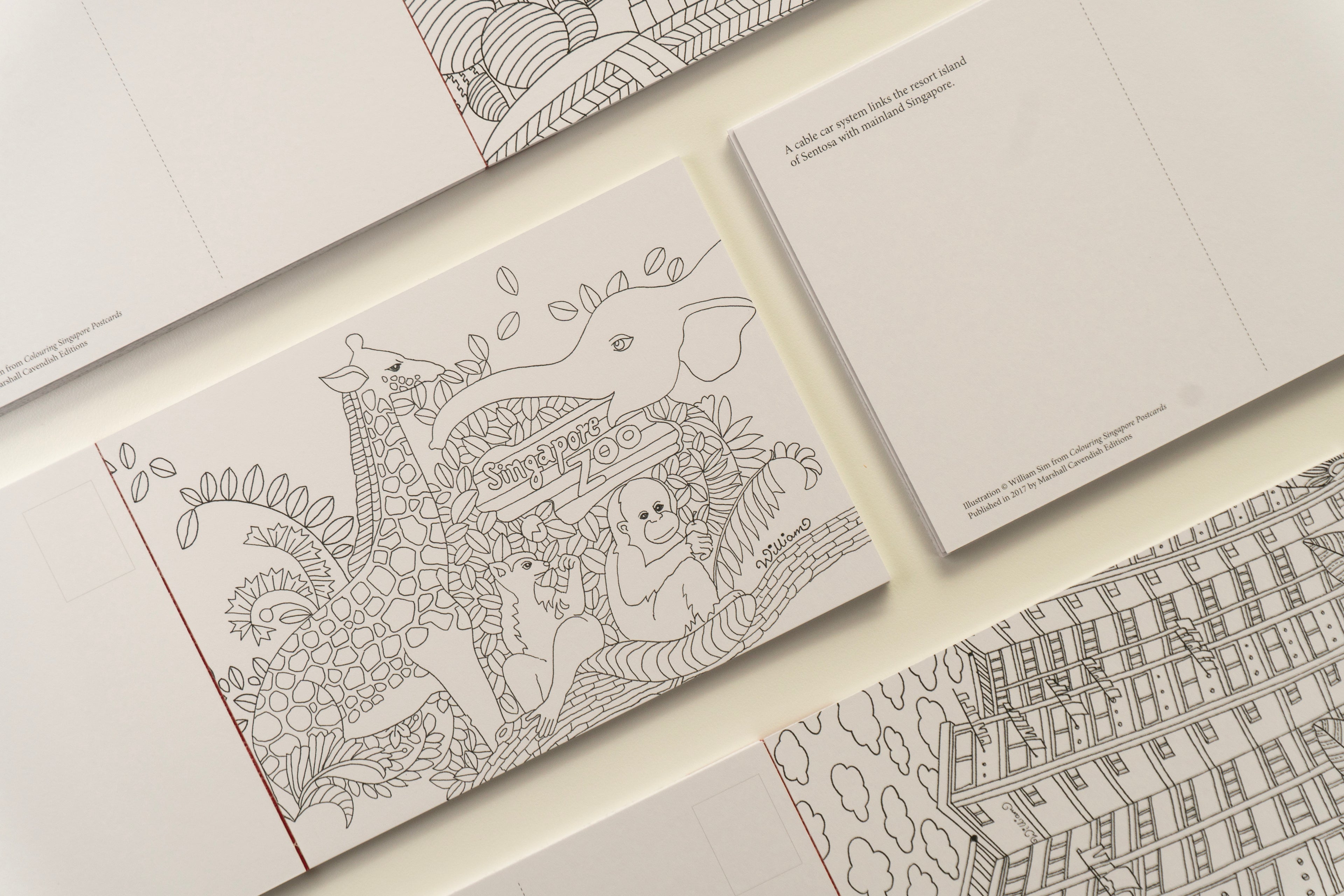 Colouring Singapore Postcard: Book 2