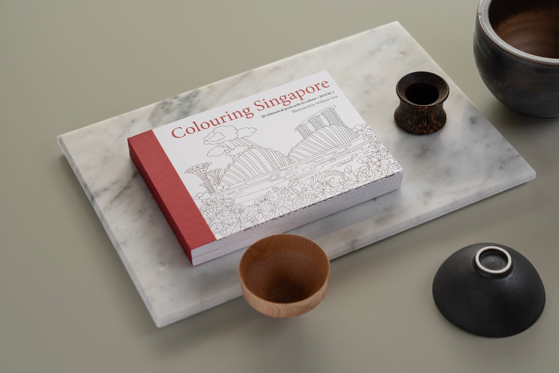 Colouring Singapore Postcard: Book 1